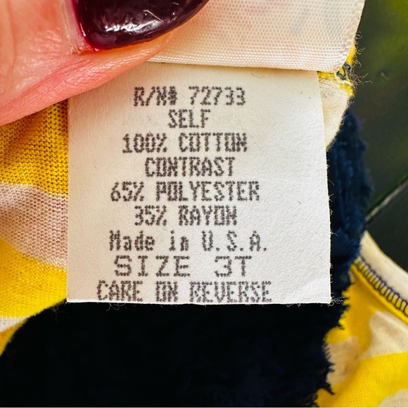 PinkVanilla Navy and Yellow Striped Kids Dress - Picture 9 of 9